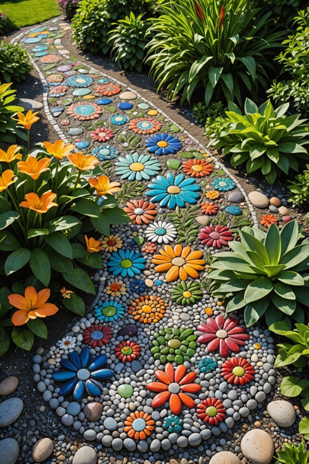 Create a Pebble Mosaic Art Feature
