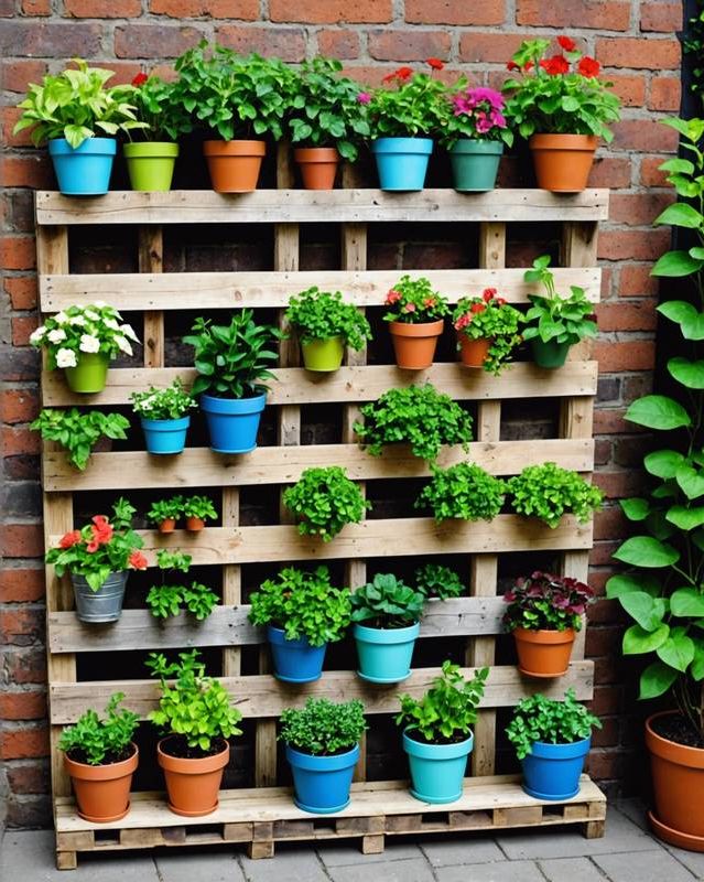 Vertical Pallet Garden