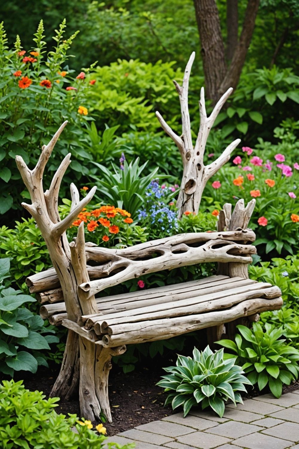 Use Driftwood as Garden Art