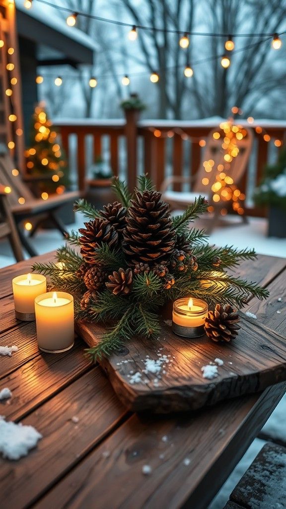 Pine Cone Centerpieces