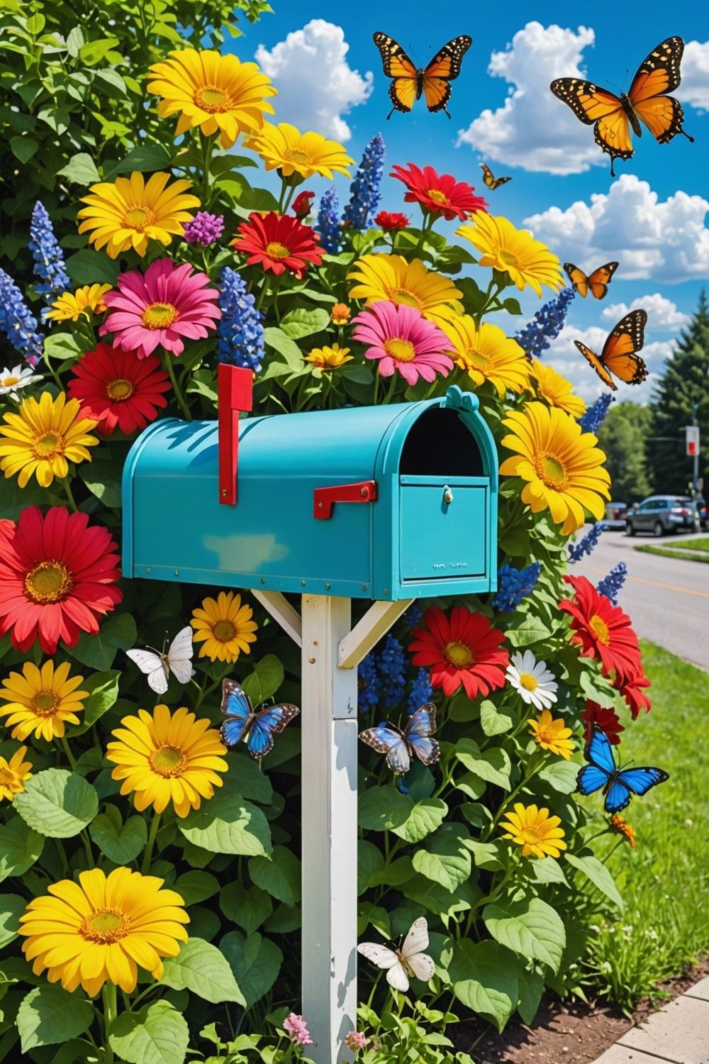 Flower Power Mailbox