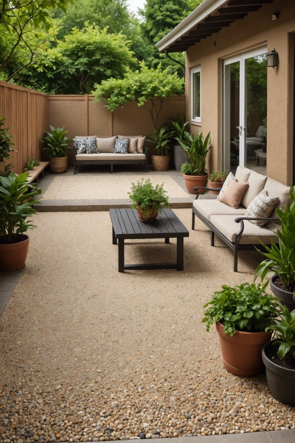 Decorative Gravel for a Low-Maintenance Patio