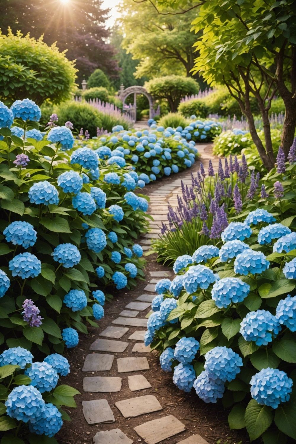 Hydrangea and Lavender Combination