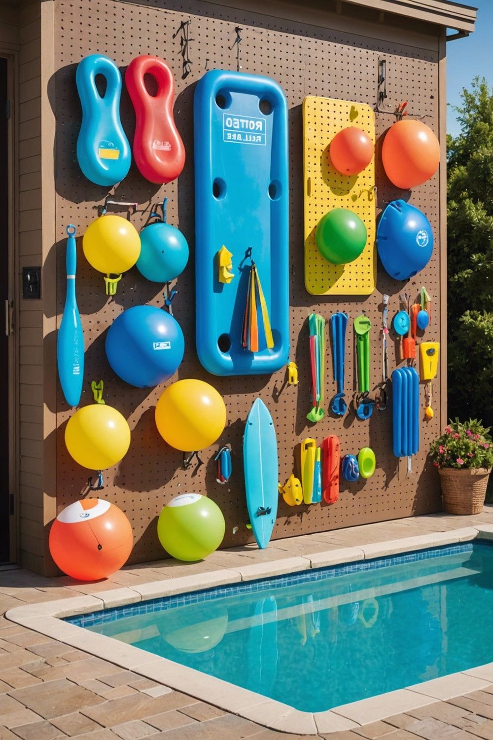 Hang a Pegboard on a Wall for Hooks and Bins