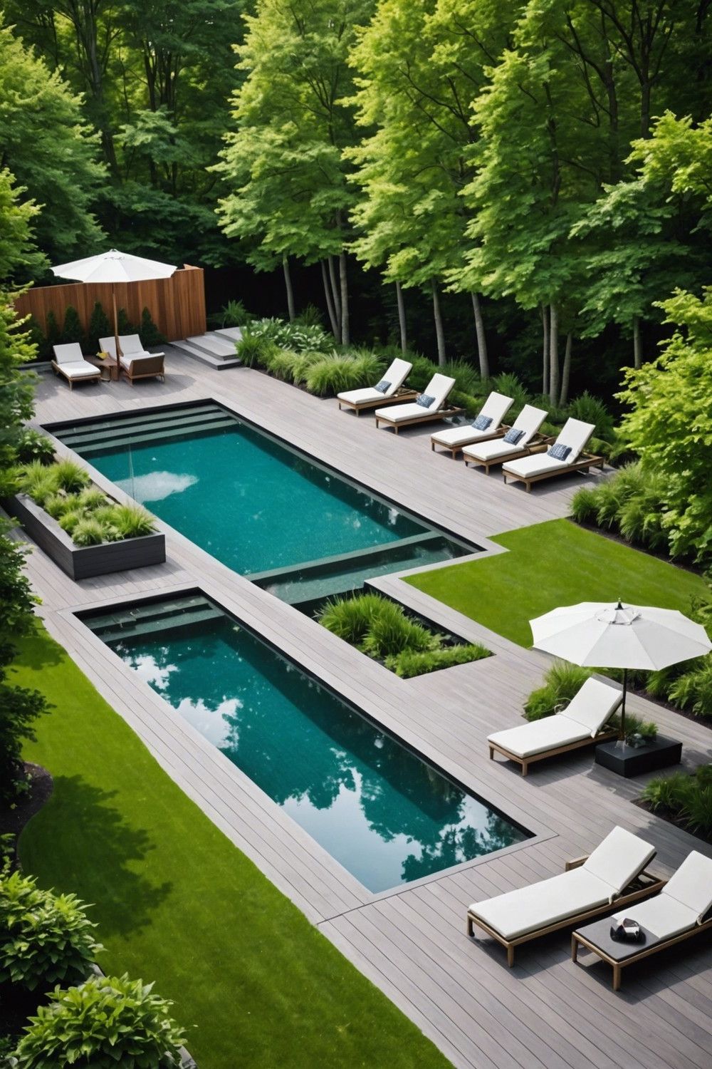 Infinity Edge Semi Inground Pool