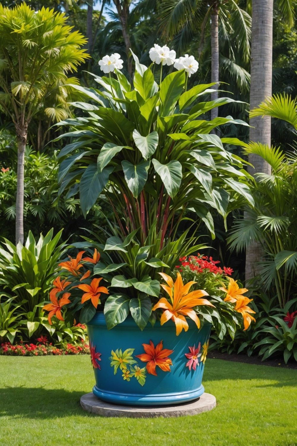 Incorporate a Statement Piece with a Large Planter