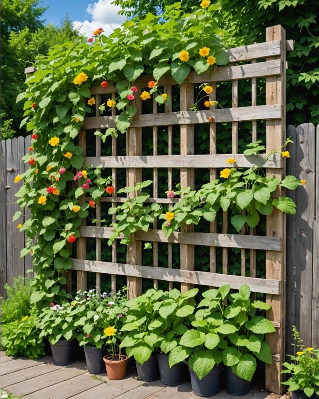 DIY Pallet Trellis