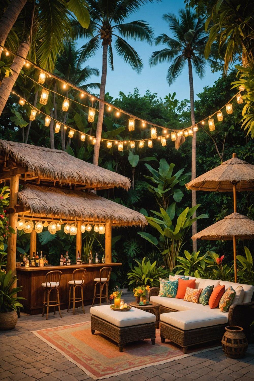 Charming Poolside Tiki Bar