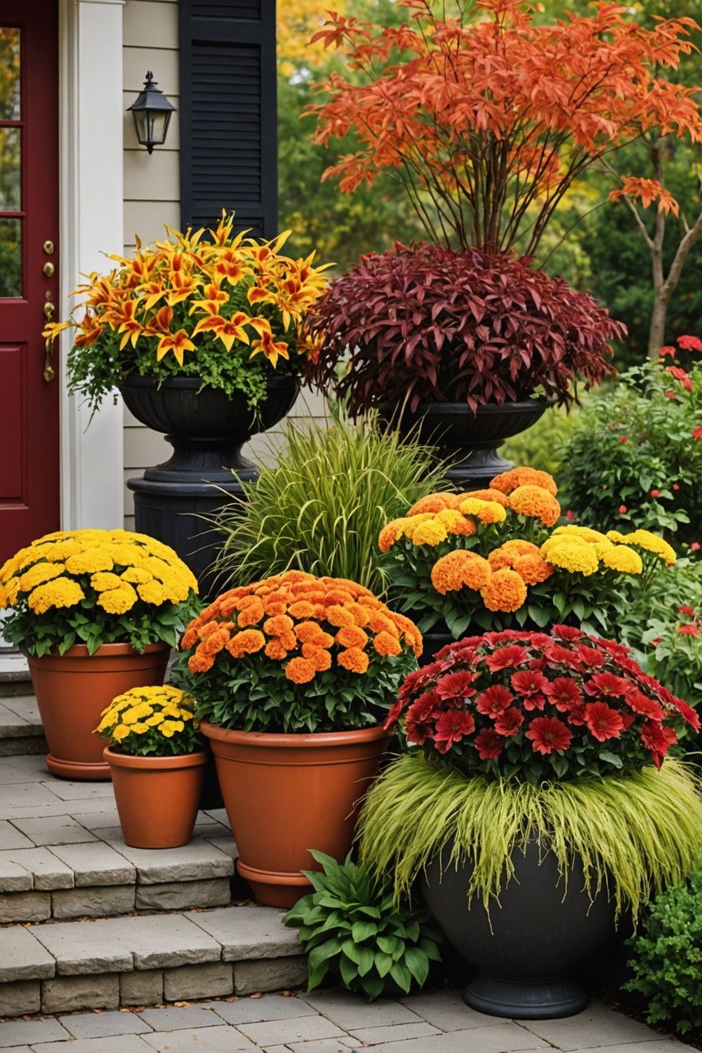 Use Colorful Containers for Seasonal Plants