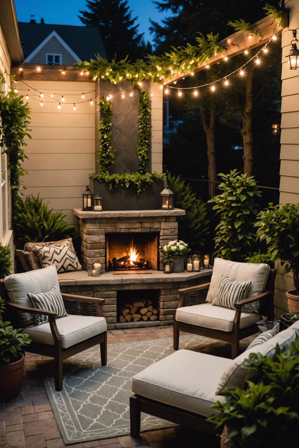 Cozy Corner Fireplace