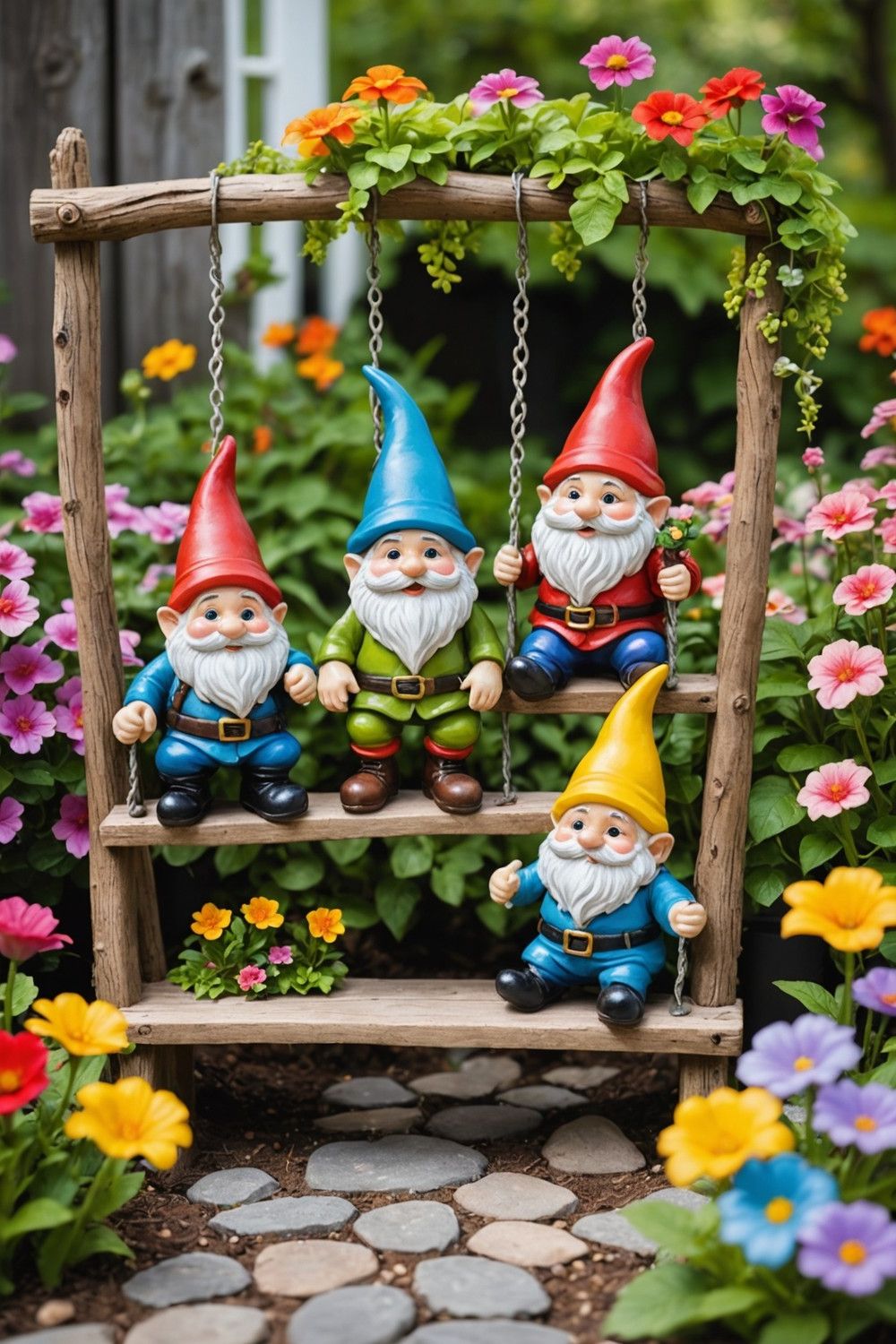 Whimsical Garden Gnome Displays