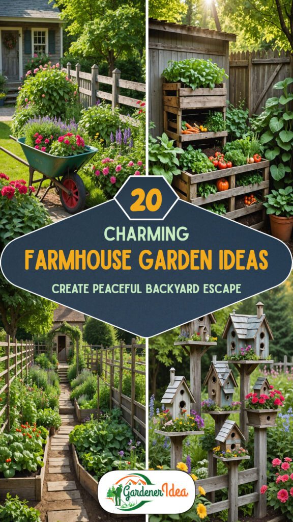 20 Farmhouse Garden Ideas