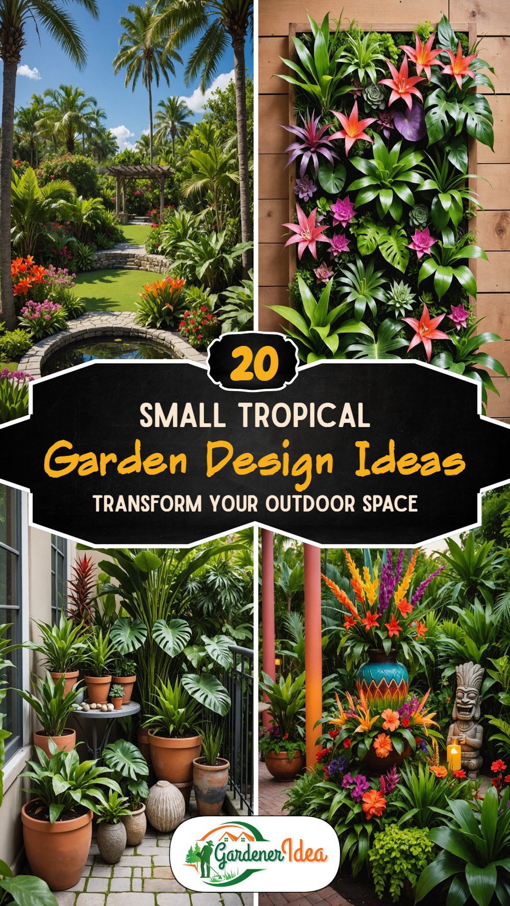 20 Small Tropical Garden Design Ideas