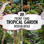 20 Front Yard Tropical Garden Design Ideas