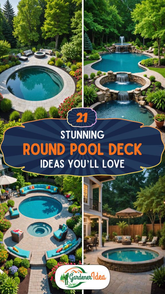 20 Stunning Round Pool Deck Ideas You’ll Love
