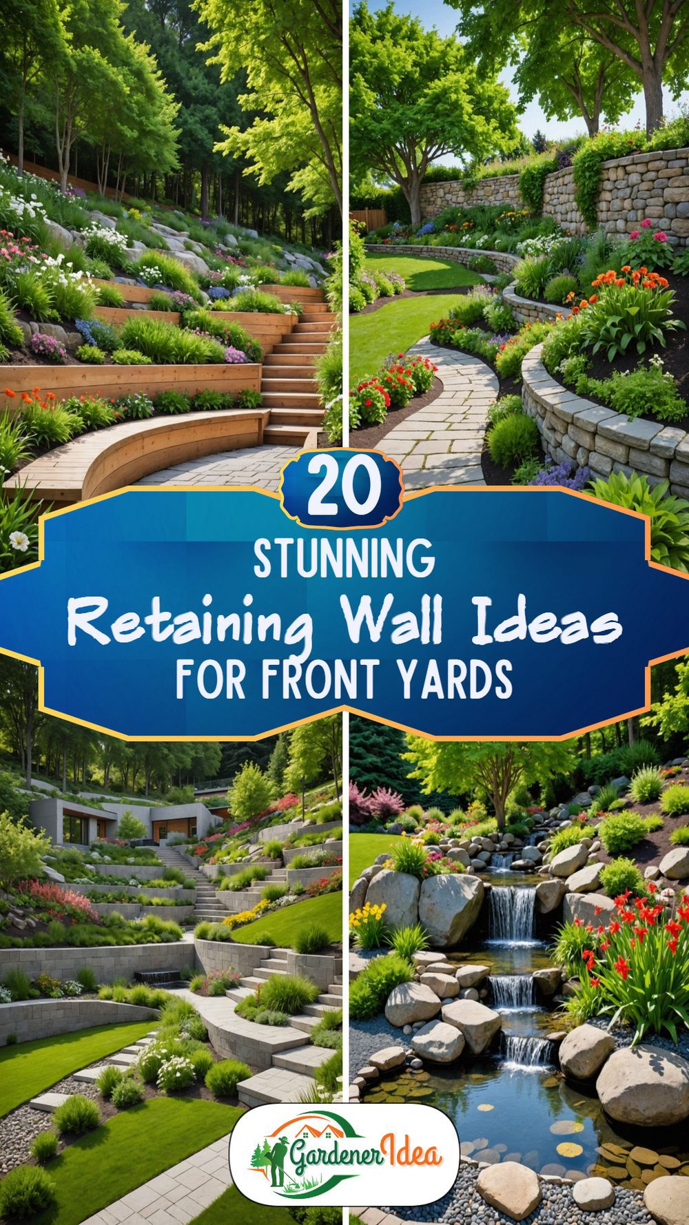 20 Retaining Wall Ideas For Front Yards