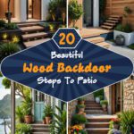 20 Beautiful Wood Backdoor Steps To Patio