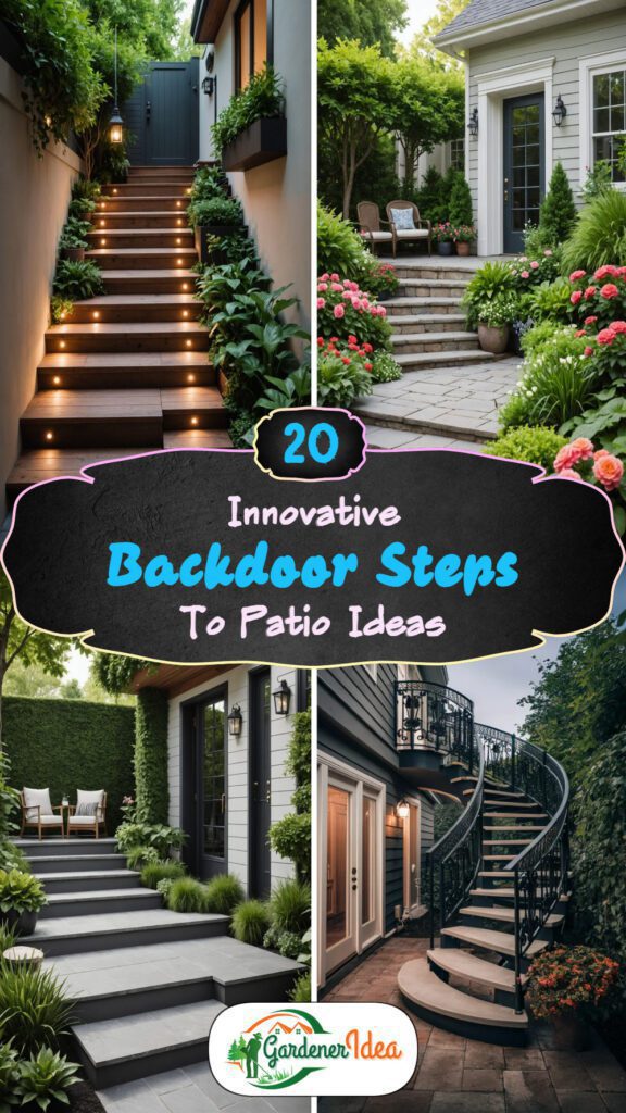20 Innovative Backdoor Steps To Patio Ideas