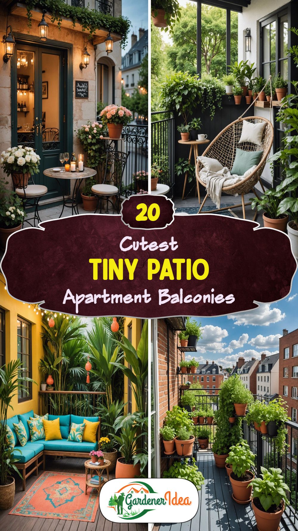 20 Cutest Tiny Patio Apartment Balconies.