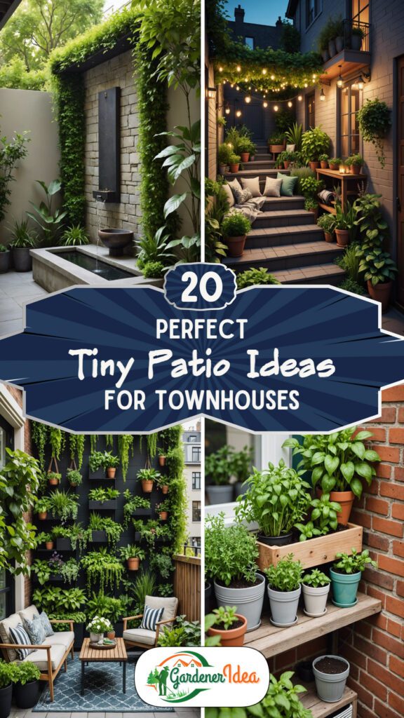 20 Perfect Tiny Patio Ideas For Townhouses