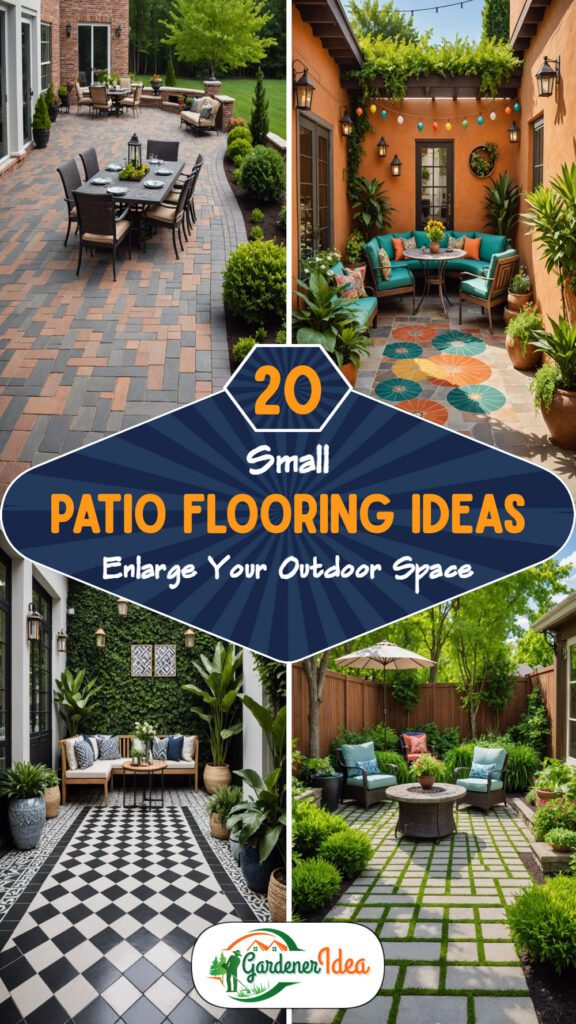 20 Small Patio Flooring Ideas To Brighten And Enlarge Your Outdoor Space