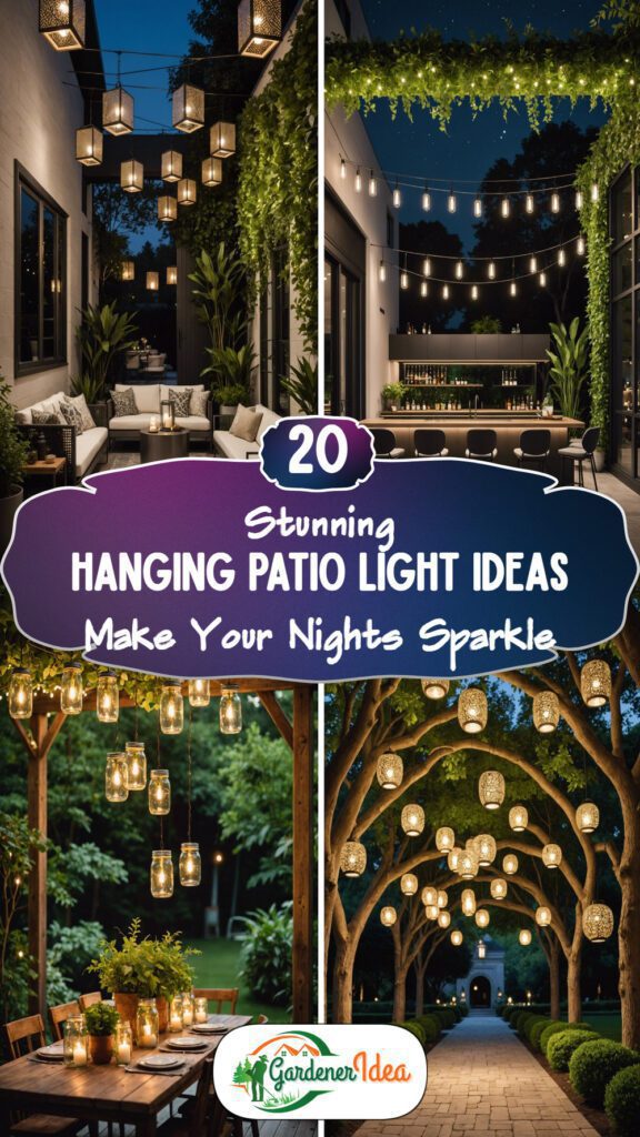 20 Stunning Hanging Patio Light Ideas