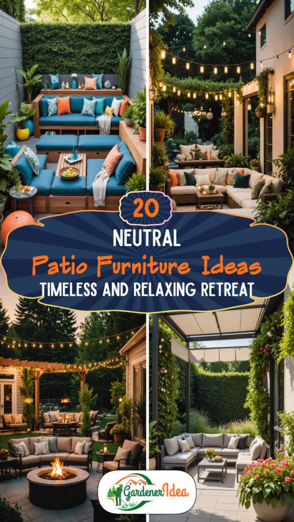 20 Patio Furniture Ideas