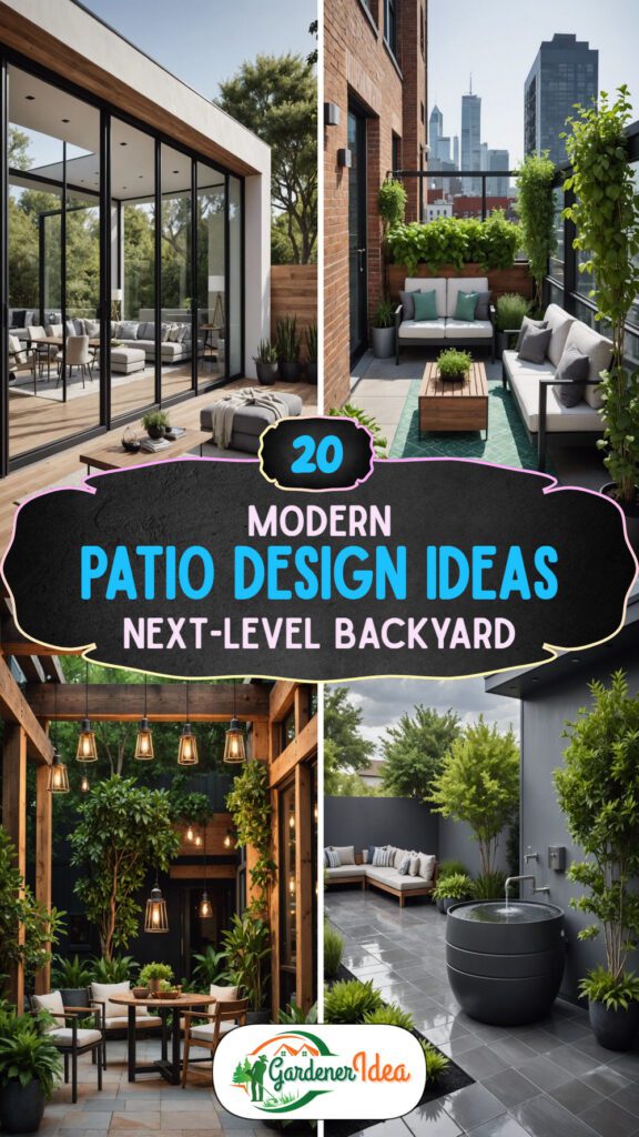 20 Modern Patio Design Ideas In 2025