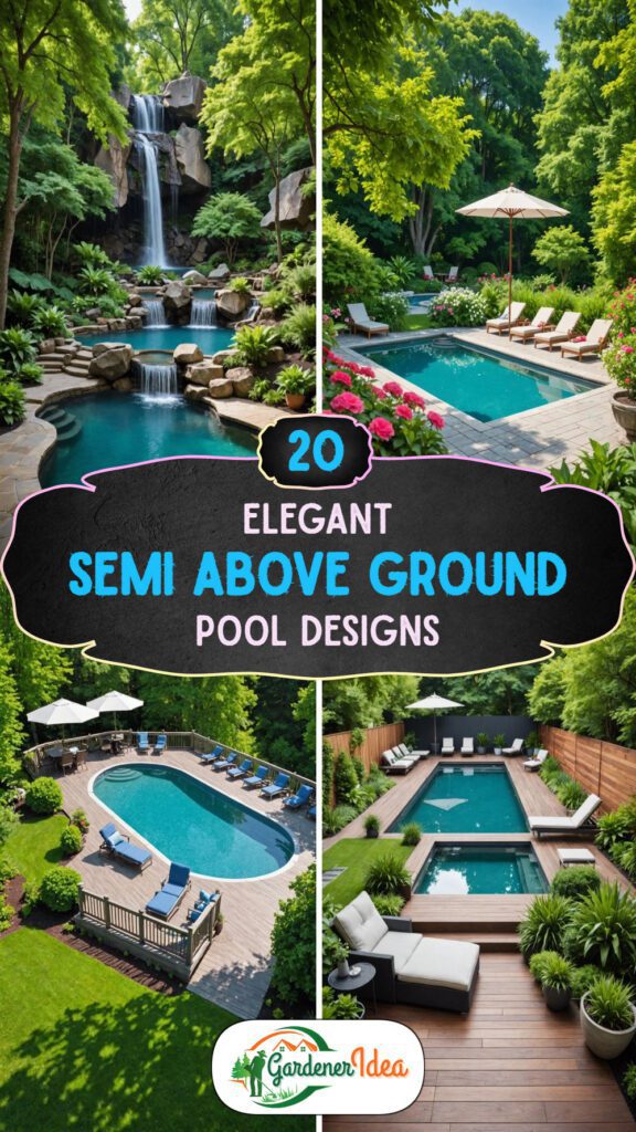 20 Elegant Semi Above Ground Pool Designs