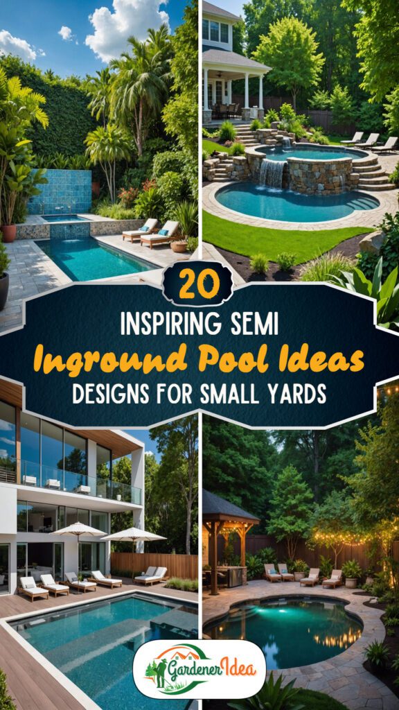 20 Inspiring Semi Inground Pool Ideas