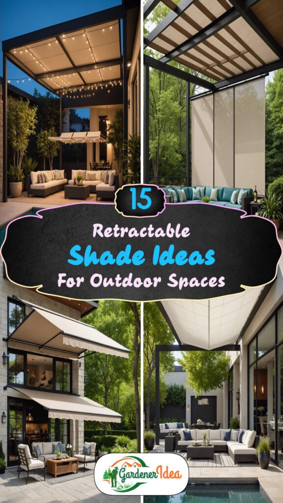 15 Retractable Shade Ideas For Outdoor Spaces