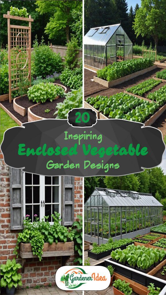 20 Inspiring Enclosed Vegetable Garden Designs