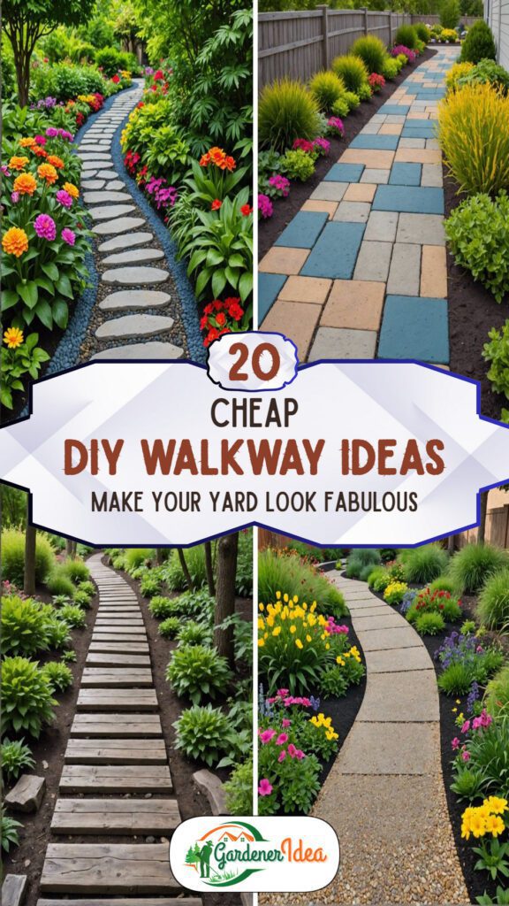 20 Cheap DIY Walkway Ideas