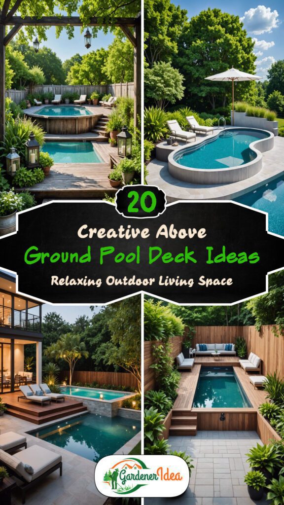 20 Creative Above Ground Pool Deck Ideas