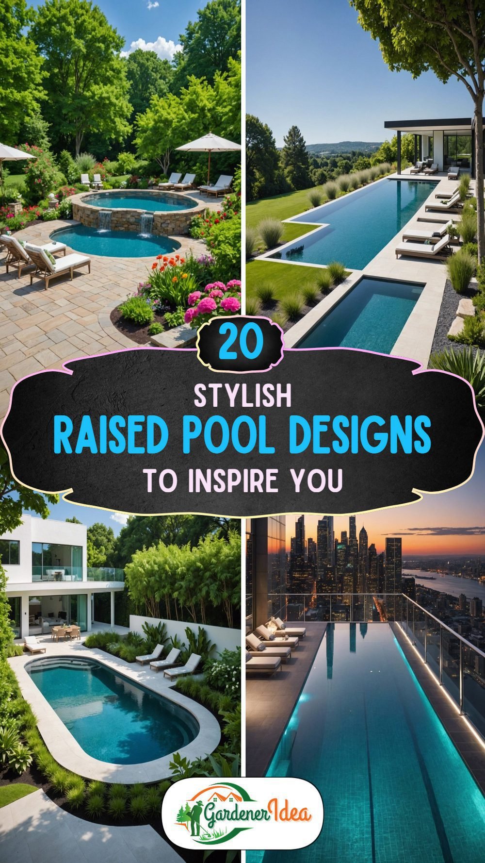 20 Stylish Raised Pool Designs To Inspire You - Gardener Idea