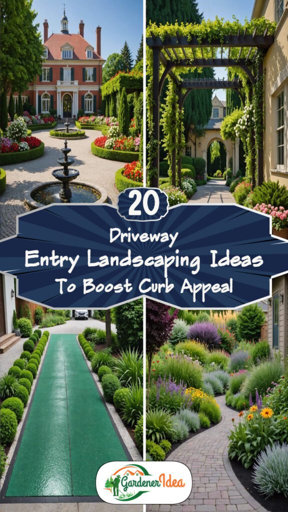 20 Driveway Entry Landscaping Ideas To Boost Curb Appeal