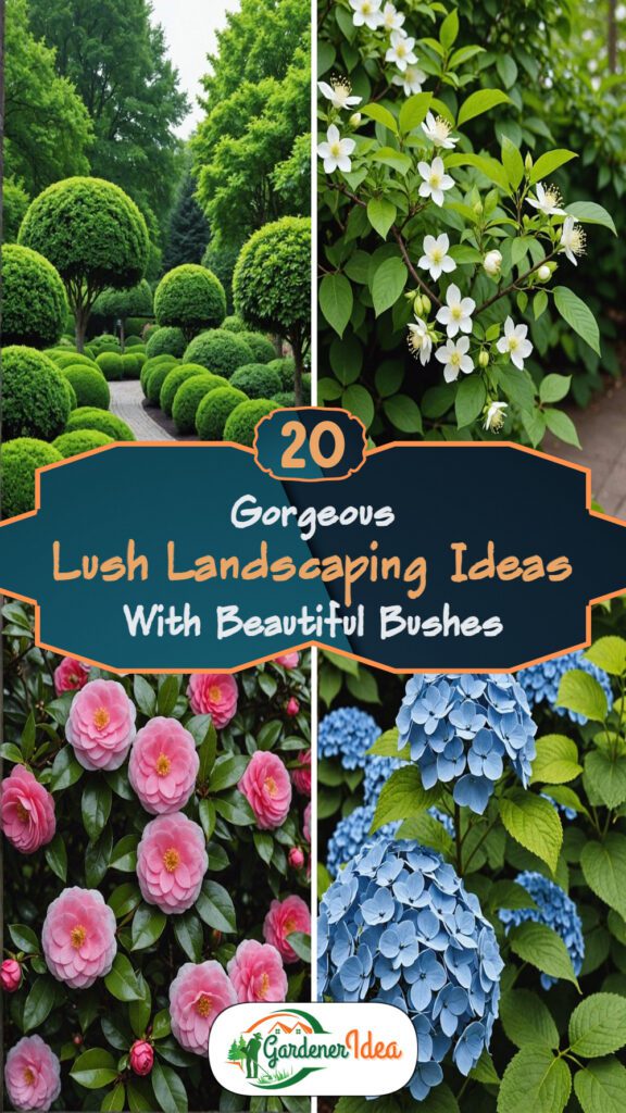 20 Lush Landscaping Ideas With Beautiful Bushes