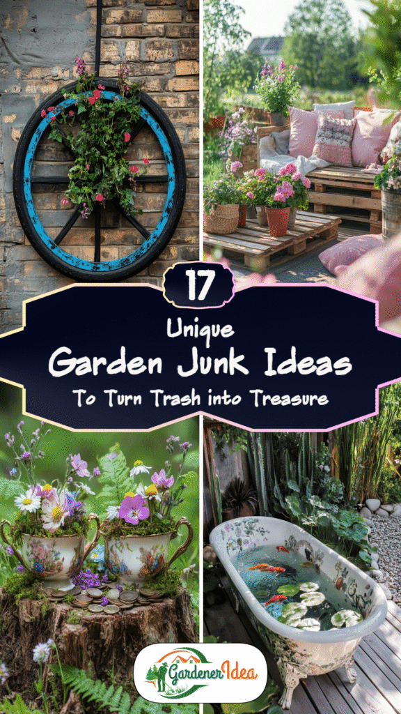 17 Garden Junk Ideas to Turn Trash into Treasure