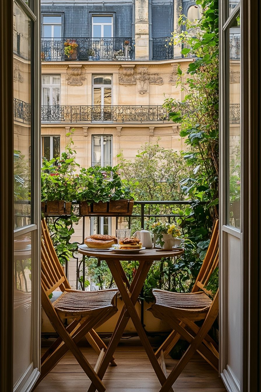 Create a Parisian-Style Balcony for Relaxing Mornings