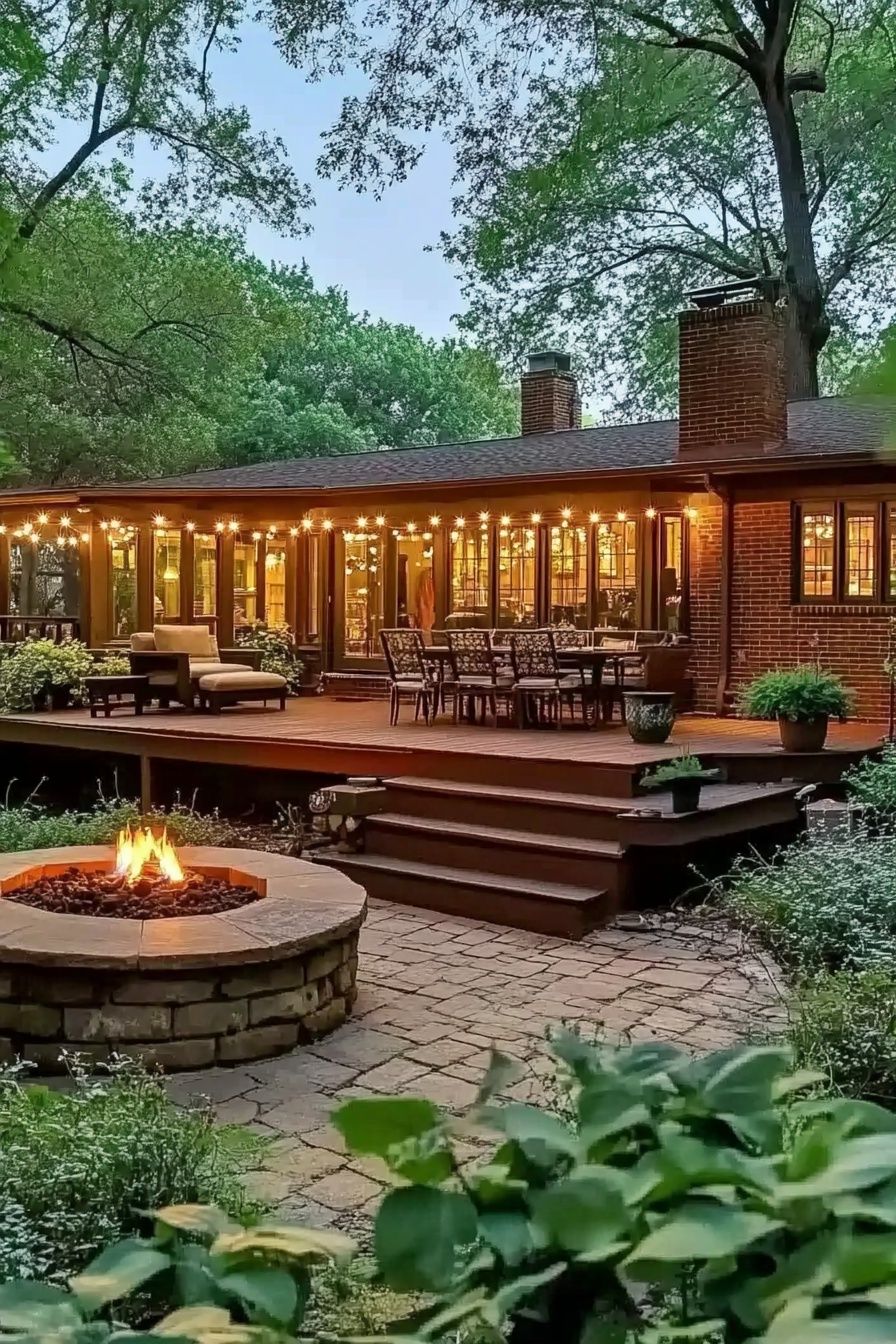 Rustic Deck & Fire Pit
