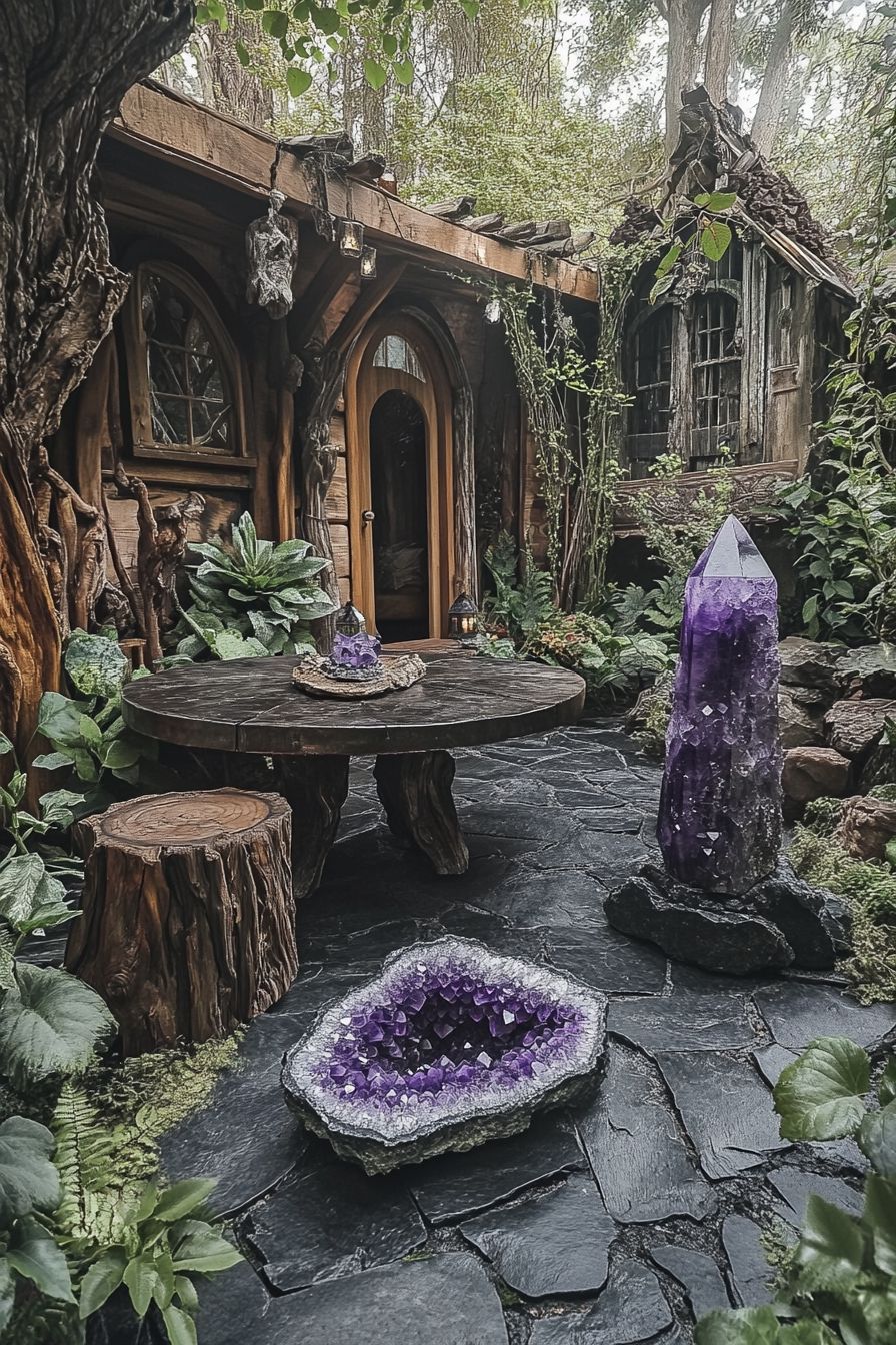 Backyard into a Hidden Crystal Sanctuary