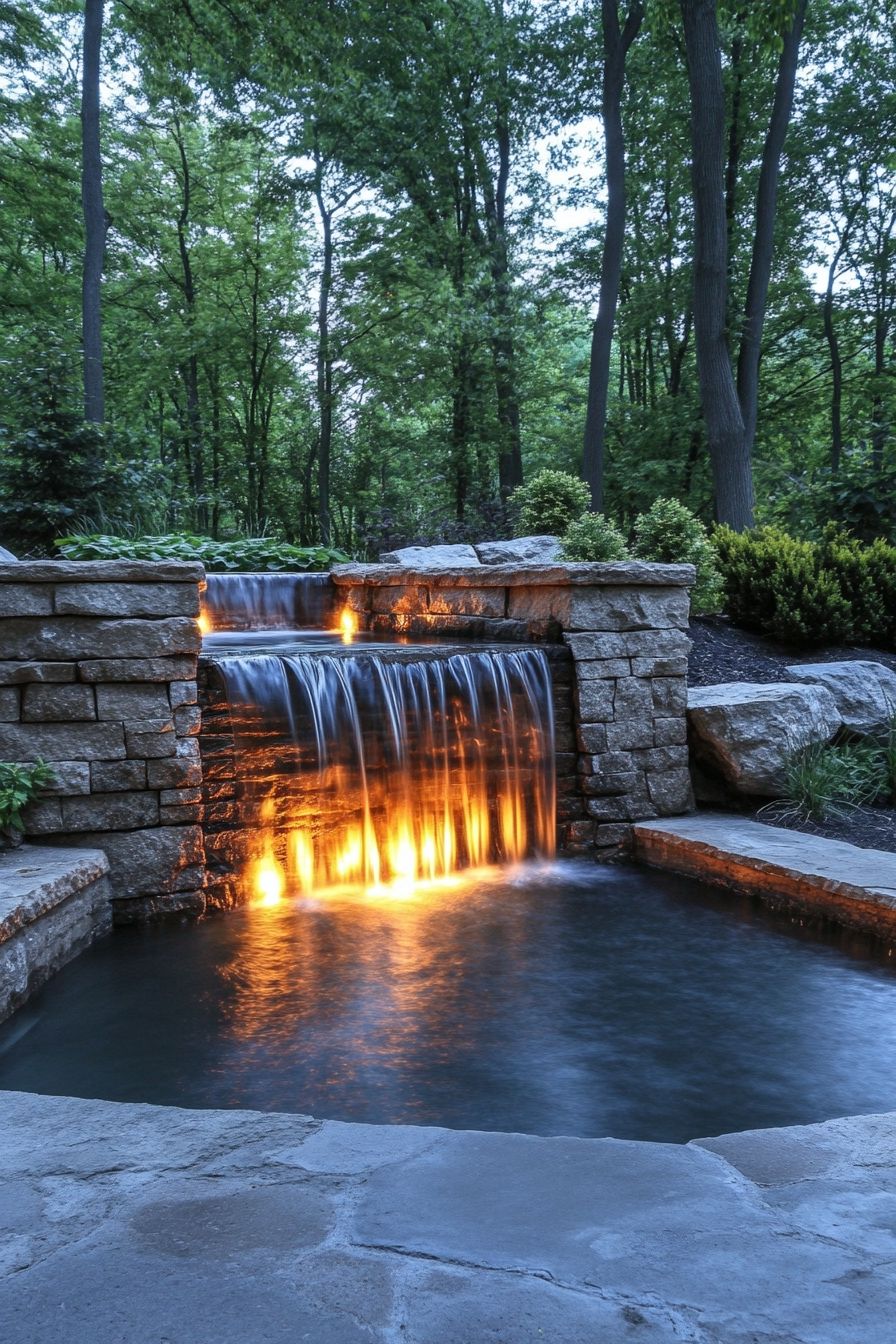 Cozy Outdoor Fireplaces For Backyard Ideas (9)