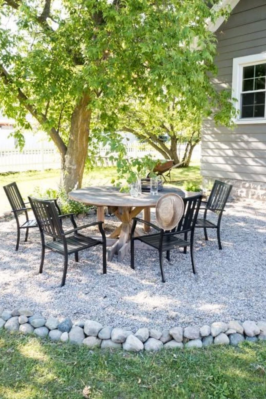 DIY Gravel Patio