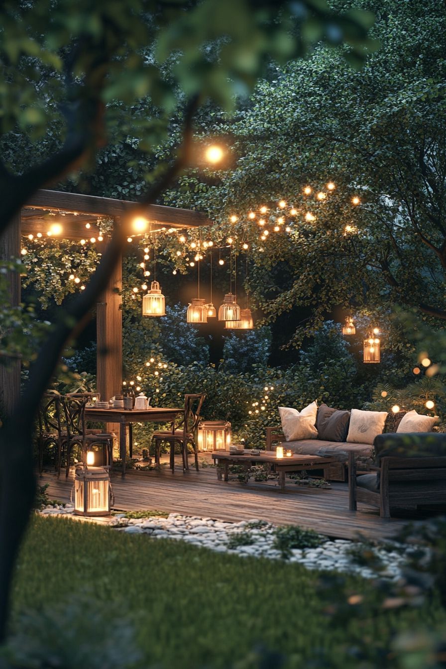 Witch’s Gathering Spot with Warm Lighting