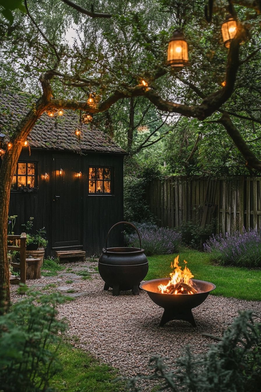 Garden into a Mystic Fire Pit Haven