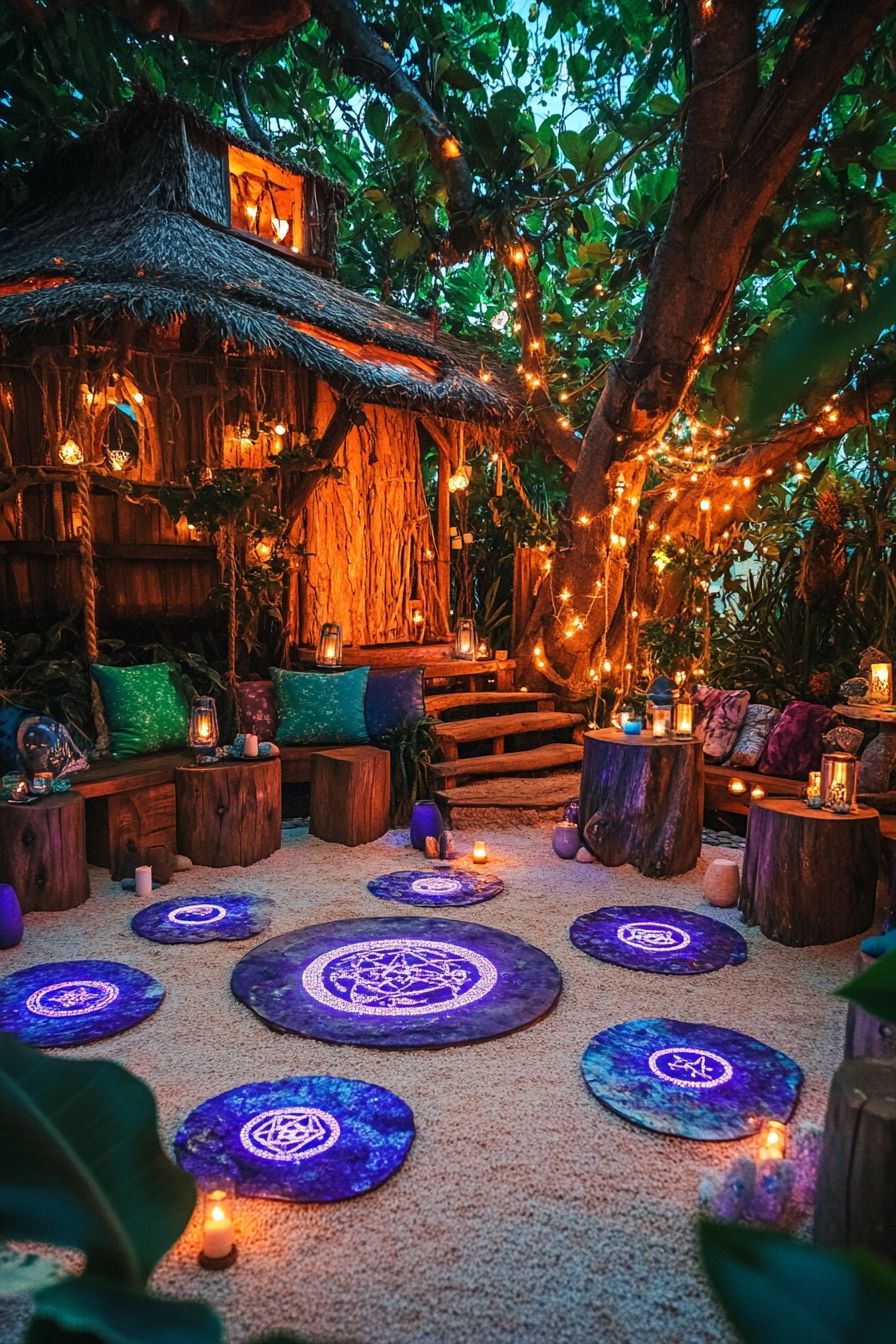 Witch’s Luminous Spell Circle