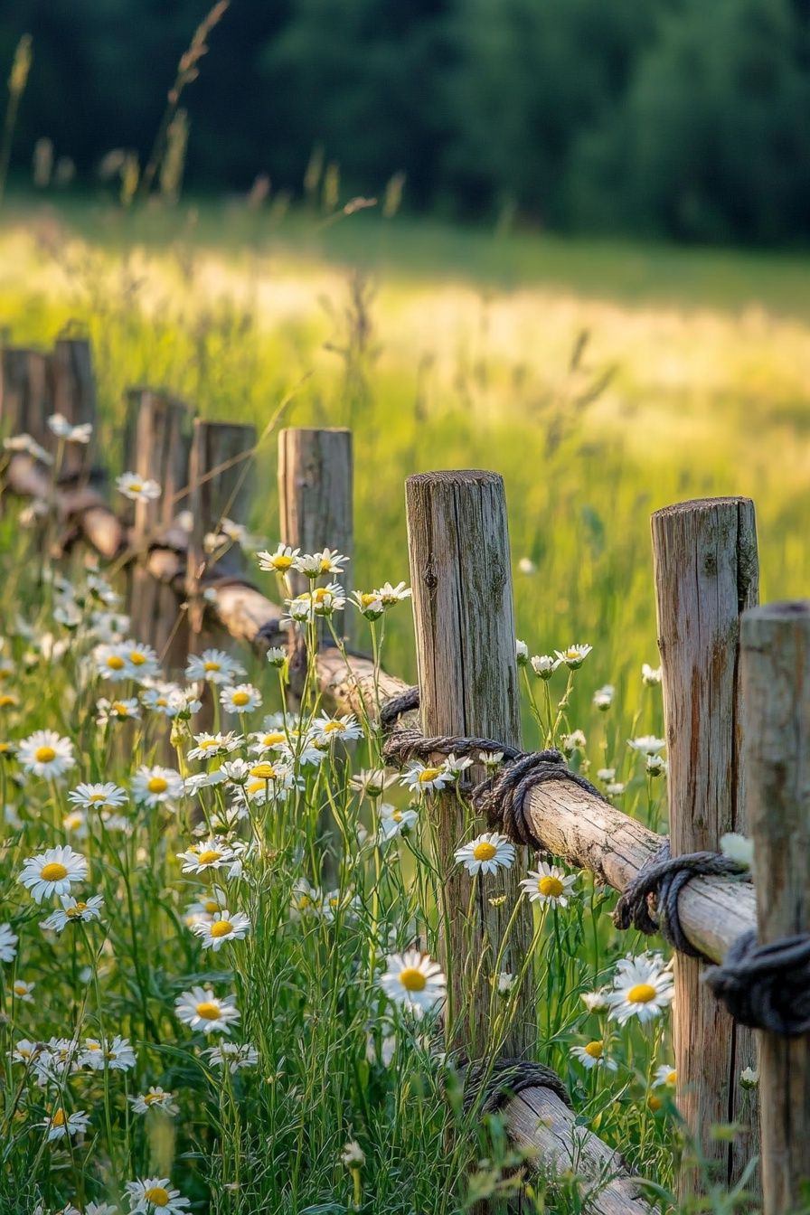 rustic fence ideas 11