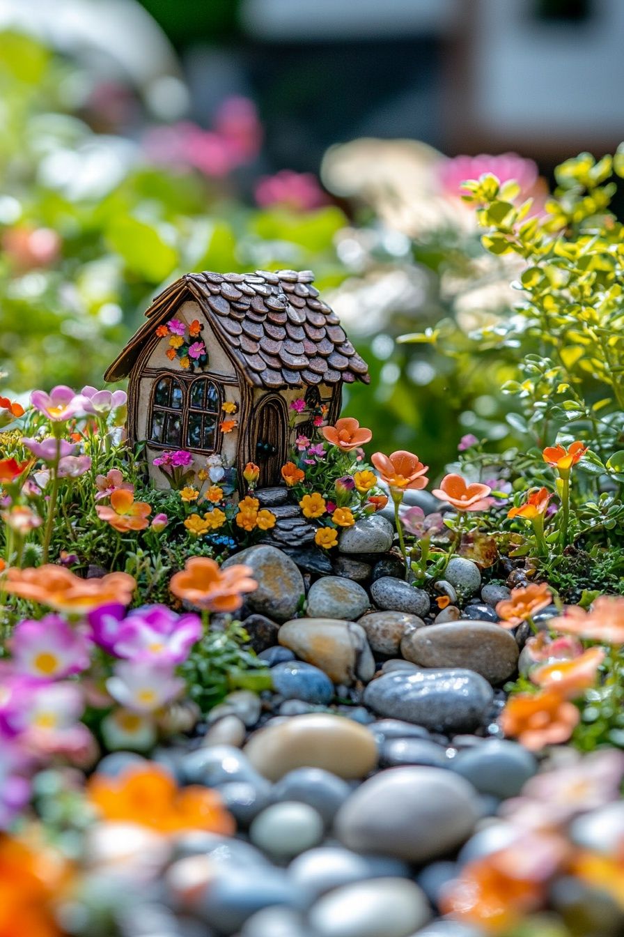 1. Design a Magical Pebble Path Fairy Cottage