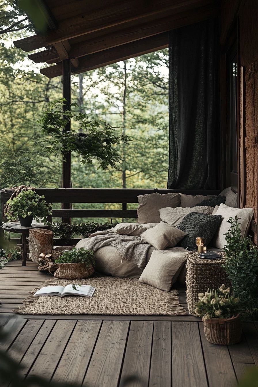 Transform a Small Balcony into a Cozy Nature Retreat
