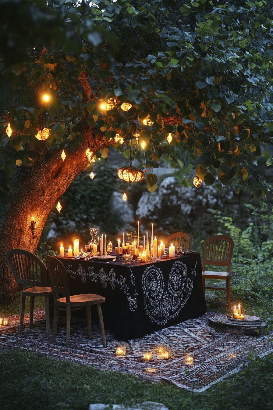Candlelit Dining Experience Under the Trees